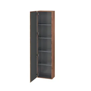 Шкаф-пенал, Duravit, L-Cube, шгв 400*243*1760, петли-слева, цвет-орех натуральный