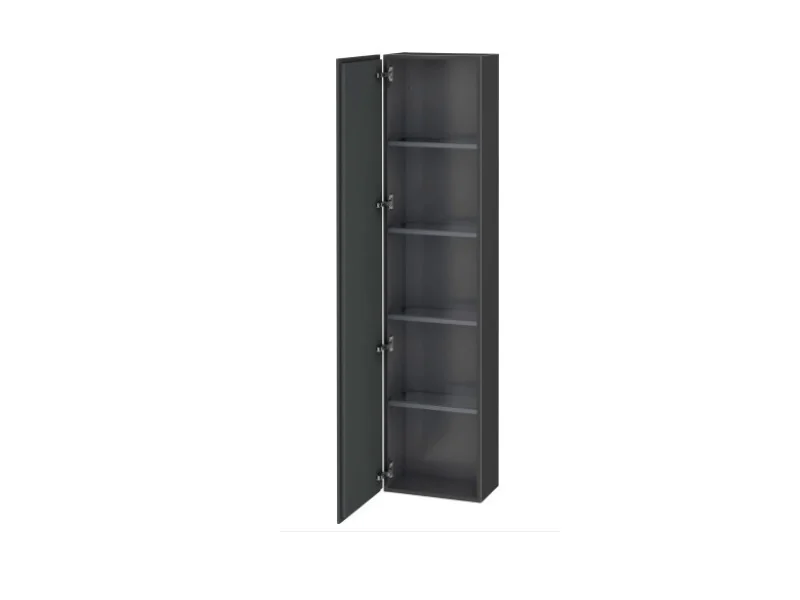 Шкаф-пенал, Duravit, L-Cube, шгв 400*243*1760, петли-справа, цвет-графит матовый