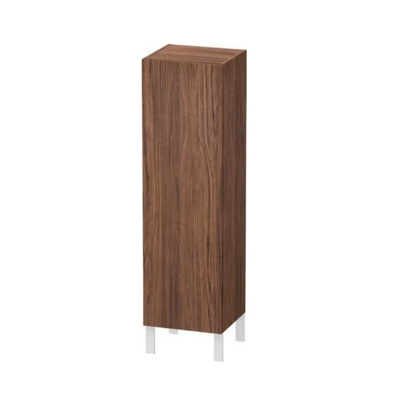 Шкаф-пенал, Duravit, L-Cube, шгв 400*363*1320, петли-слева, цвет-орех темный