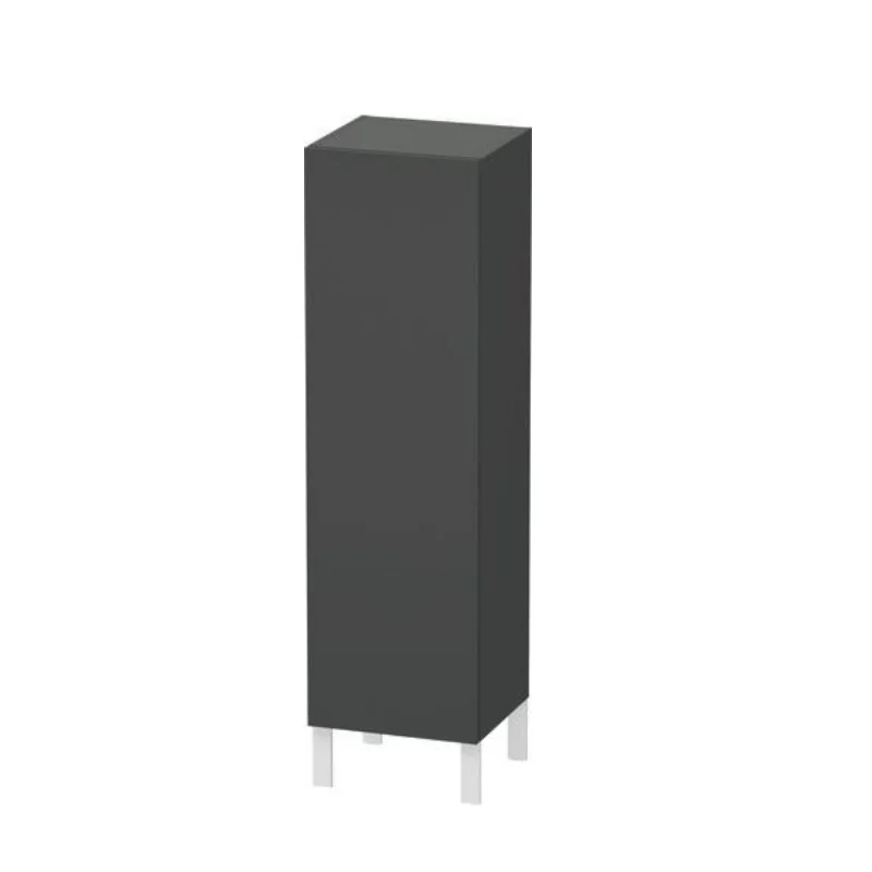 Шкаф-пенал, Duravit, L-Cube, шгв 400*363*1320, петли-слева, цвет-графит матовый