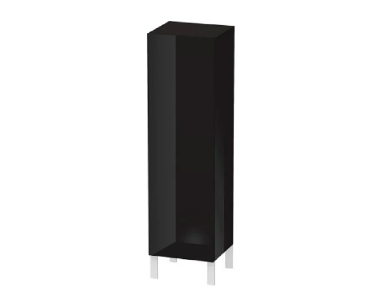 Шкаф-пенал, Duravit, L-Cube, шгв 400*363*1320, петли-справа, цвет-черный глянцевый