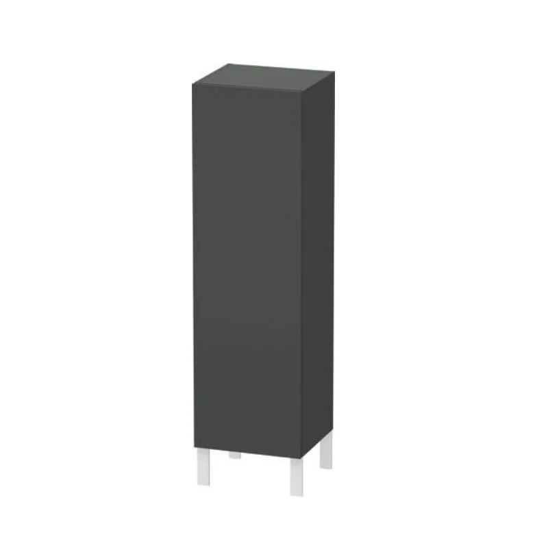Шкаф-пенал, Duravit, L-Cube, шгв 400*363*1320, петли-справа, цвет-графит матовый