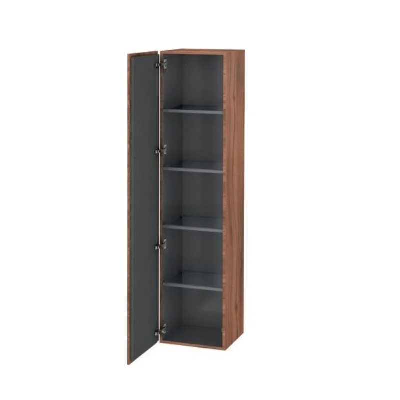 Шкаф-пенал, Duravit, L-Cube, шгв 400*363*1760, петли-слева, цвет-орех натуральный