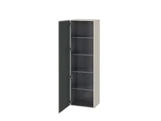 Шкаф-пенал, Duravit, L-Cube, шгв 500*363*1760, петли-слева, цвет-серо-коричневый матовый
