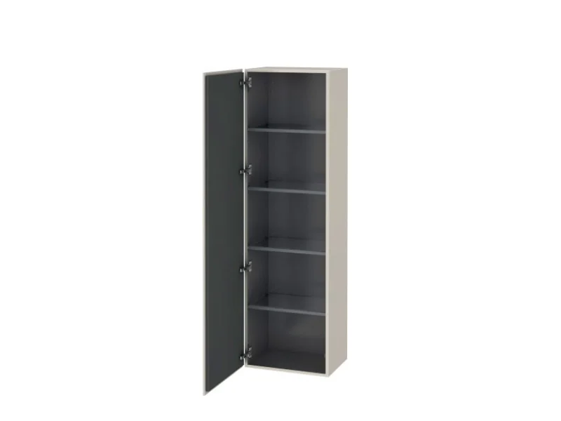 Шкаф-пенал, Duravit, L-Cube, шгв 500*363*1760, петли-справа, цвет-серо-коричневый матовый