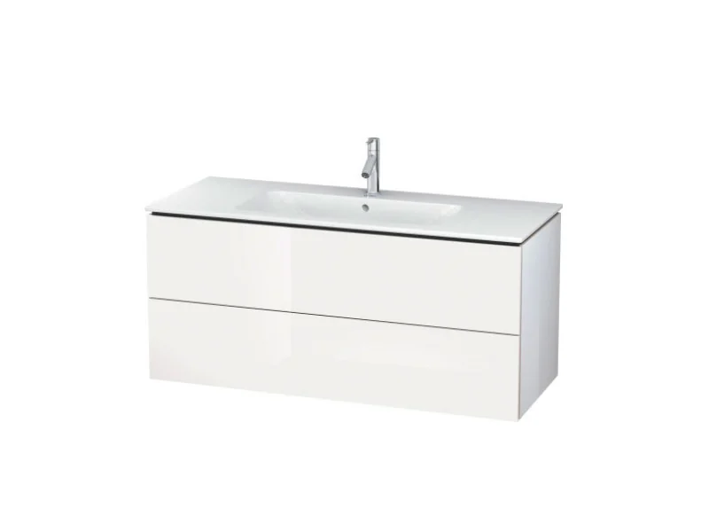 Тумба под раковину, Duravit, L-Cube, шгв 1220*481*550, раковина-необходимо заказать, цвет-белый глянцевый