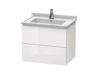 Тумба под раковину, Duravit, L-Cube, шгв 670*469*558, раковина-необходимо заказать, цвет-белый глянцевый