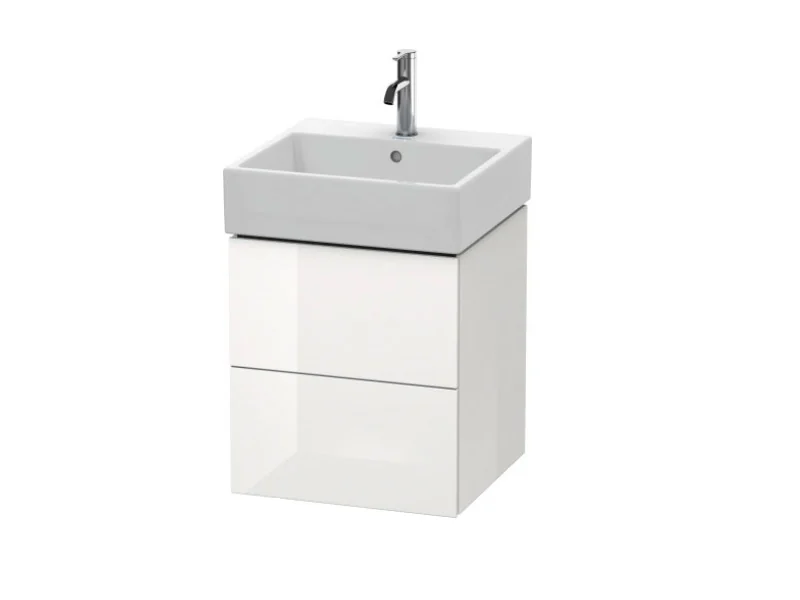 Тумба под раковину, Duravit, L-Cube, шгв 484*459*544, раковина-необходимо заказать, цвет-белый глянцевый