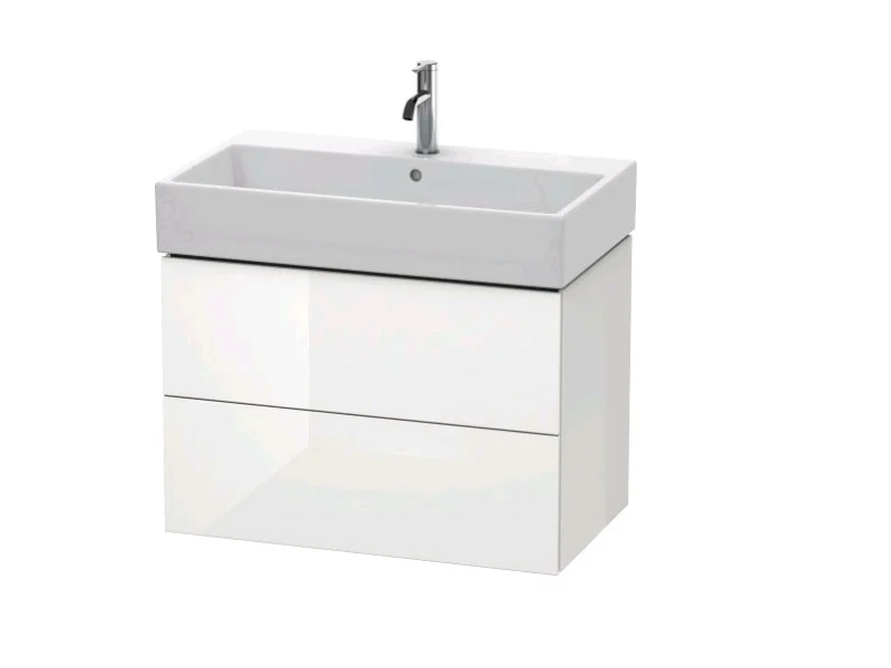 Тумба под раковину, Duravit, L-Cube, шгв 784*459*544, раковина-необходимо заказать, цвет-белый глянцевый
