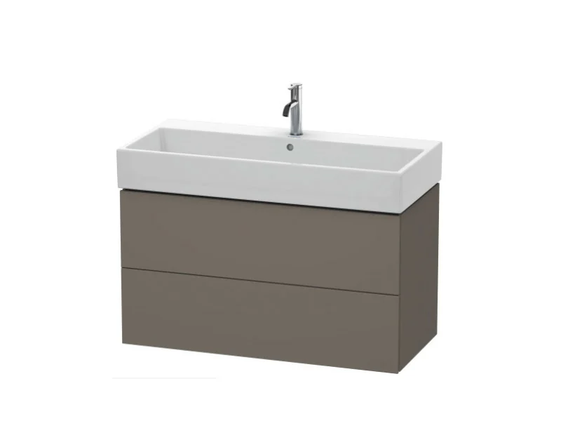 Тумба под раковину, Duravit, L-Cube, шгв 984*459*544, раковина-необходимо заказать, цвет-фланелево-серый шелковисто-матовый