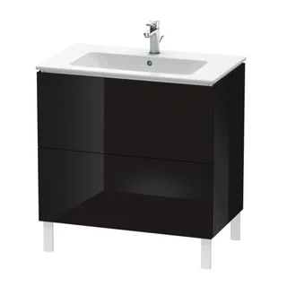 Тумба под раковину, Duravit, L-Cube, шгв 820*481*856, раковина-необходимо заказать, цвет-чёрный глянцевый
