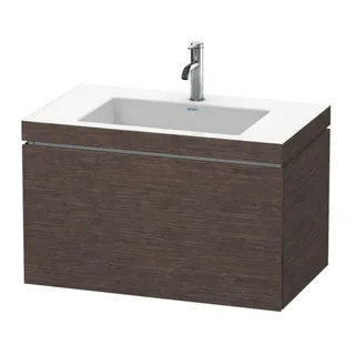 Тумба под раковину, Duravit, L-Cube, шгв 800*480*500, раковина-в комплекте, цвет-дуб тёмный брашированный