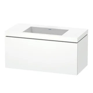 Тумба под раковину, Duravit, L-Cube, шгв 1000*480*500, раковина-в комплекте, цвет-белый матовый