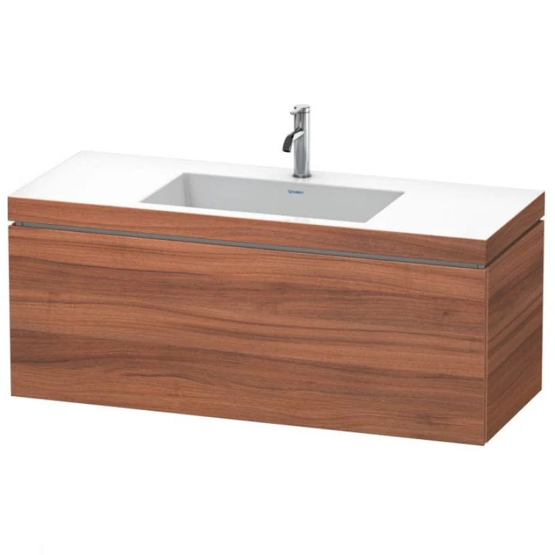 Тумба под раковину, Duravit, L-Cube, шгв 1200*480*500, раковина-в комплекте, цвет-орех натуральный