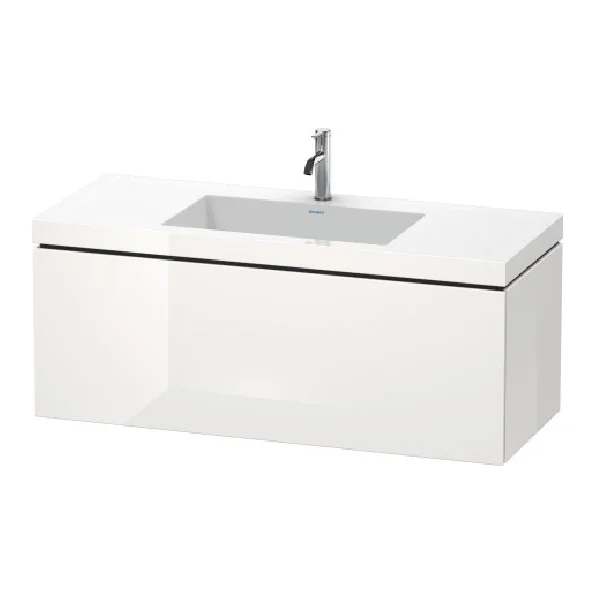 Тумба под раковину, Duravit, L-Cube, шгв 1200*480*500, раковина-в комплекте, цвет-белый глянцевый