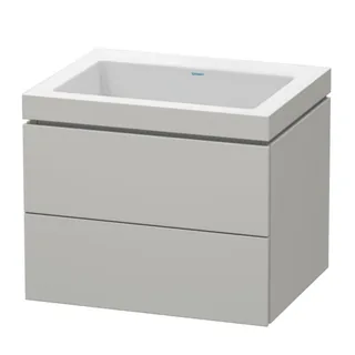 Тумба под раковину, Duravit, L-Cube, шгв 600*480*500, раковина-в комплекте, цвет-бетонно-серый матовый