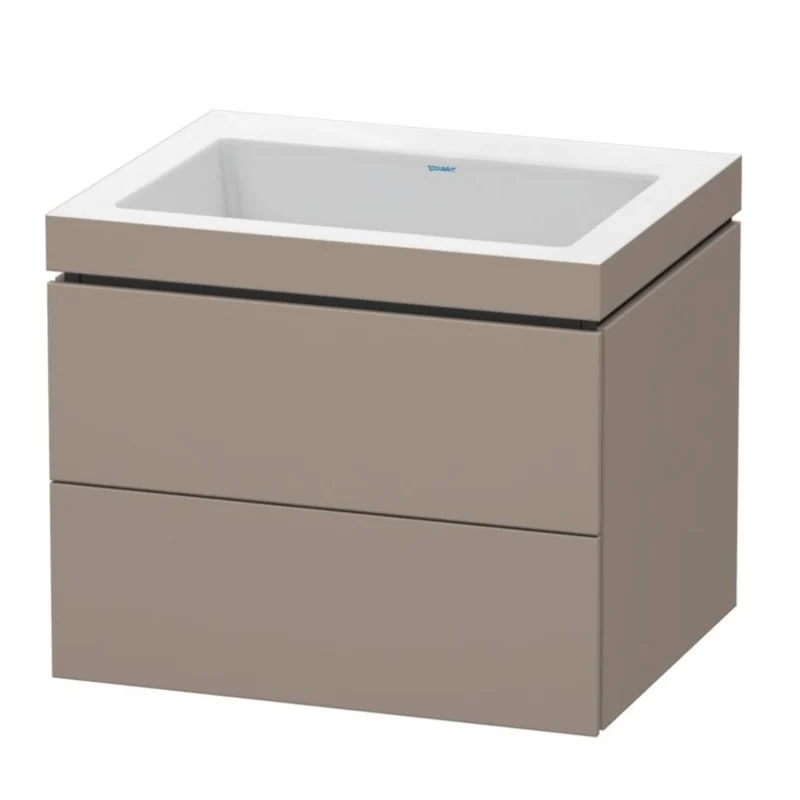 Тумба под раковину, Duravit, L-Cube, шгв 600*480*500, раковина-в комплекте, цвет-базальт матовый