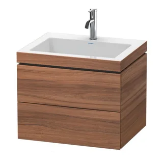 Тумба под раковину, Duravit, L-Cube, шгв 600*480*500, раковина-в комплекте, цвет-орех натуральный