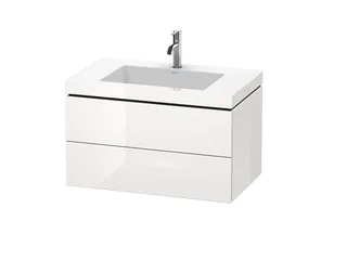 Тумба под раковину, Duravit, L-Cube, шгв 800*480*500, раковина-в комплекте, цвет-белый глянцевый