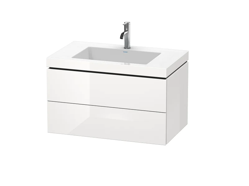 Тумба под раковину, Duravit, L-Cube, шгв 800*480*500, раковина-в комплекте, цвет-белый глянцевый