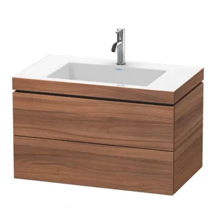 Тумба под раковину, Duravit, L-Cube, шгв 800*480*500, раковина-в комплекте, цвет-орех натуральный