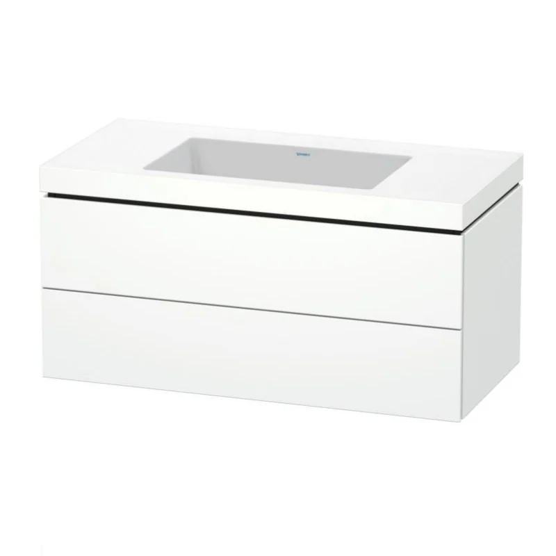 Тумба под раковину, Duravit, L-Cube, шгв 1000*480*500, раковина-в комплекте, цвет-белый матовый