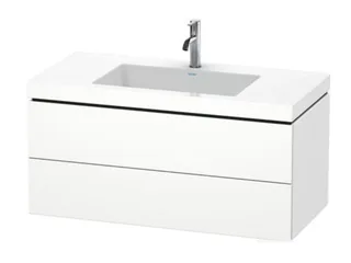 Тумба под раковину, Duravit, L-Cube, шгв 1000*480*500, раковина-в комплекте, цвет-белый матовый