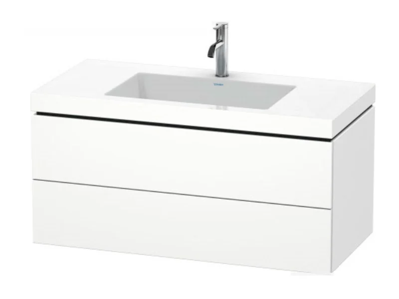 Тумба под раковину, Duravit, L-Cube, шгв 1000*480*500, раковина-в комплекте, цвет-белый матовый