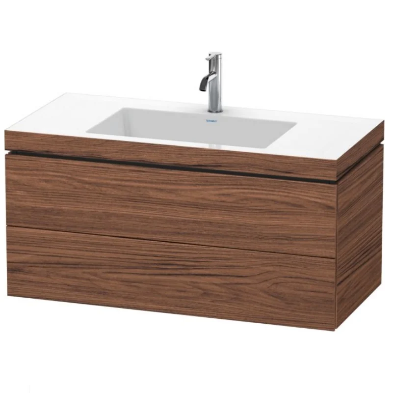 Тумба под раковину, Duravit, L-Cube, шгв 1000*480*500, раковина-в комплекте, цвет-орех темный