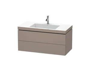 Тумба под раковину, Duravit, L-Cube, шгв 1000*480*500, раковина-в комплекте, цвет-базальт матовый