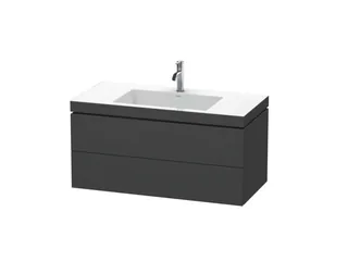 Тумба под раковину, Duravit, L-Cube, шгв 1000*480*500, раковина-в комплекте, цвет-графит матовый