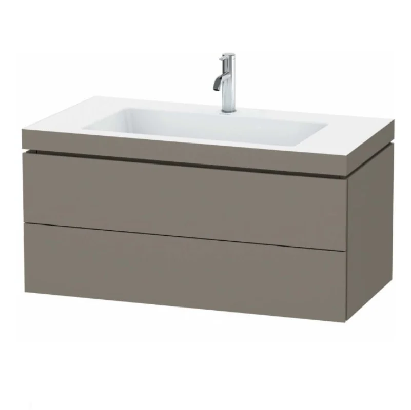 Тумба под раковину, Duravit, L-Cube, шгв 1000*480*500, раковина-в комплекте, цвет-фланелево-серый шелковисто-матовый