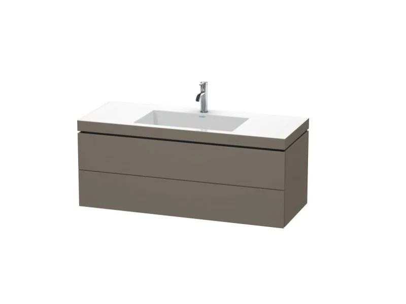 Тумба под раковину, Duravit, L-Cube, шгв 1200*480*500, раковина-в комплекте, цвет-фланелево-серый шелковисто-матовый