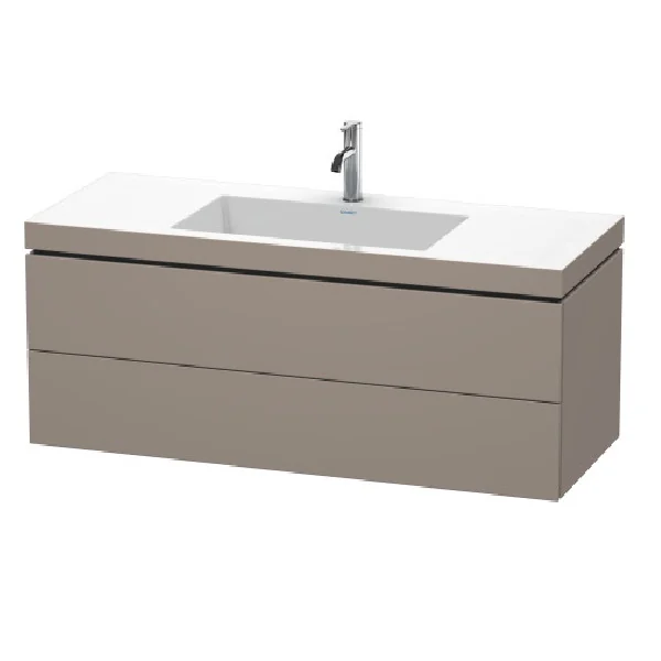 Тумба под раковину, Duravit, L-Cube, шгв 1200*480*500, раковина-в комплекте, цвет-базальт матовый