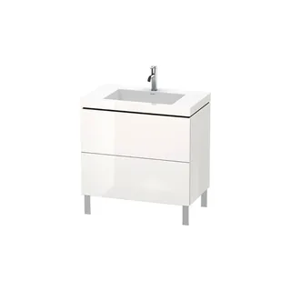Тумба под раковину, Duravit, L-Cube, шгв 800*480*698, с ножками, раковина-есть, цвет-белый глянцевый — иконка