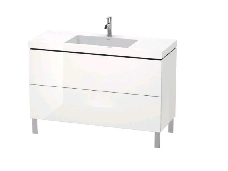 Тумба под раковину, Duravit, L-Cube, шгв 1200*480*698, раковина-в комплекте, цвет-белый глянцевый