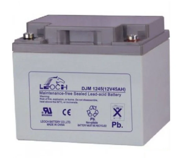 Аккумулятор Leoch DJM 1245 емкостью 45 Ач для источника бесперебойного питания BAXI Reserve 300/3