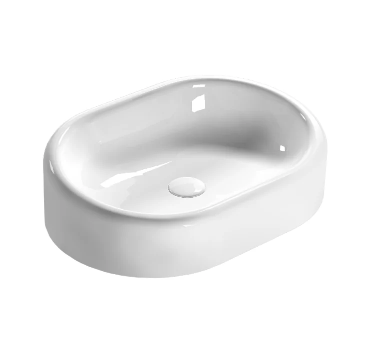 Раковина, Globo, LALITA, шгв 610*420*160, отверстия для смесителя-отсутствуют, CERASLIDE, BATAFORM, цвет-белый
