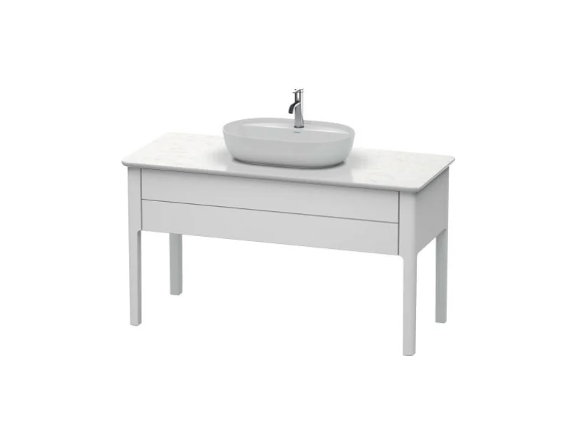Тумба для консоли, Duravit, Luv, шгв 1388*570*743, раковина-необходимо заказать, цвет-белый шелковисто-матовый