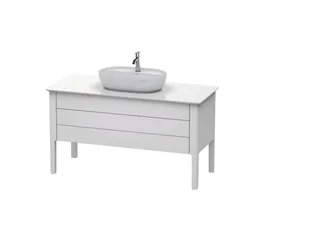 Тумба для консоли, Duravit, Luv, шгв 1388*570*743, раковина-необходимо заказать, цвет-белый шелковисто-матовый