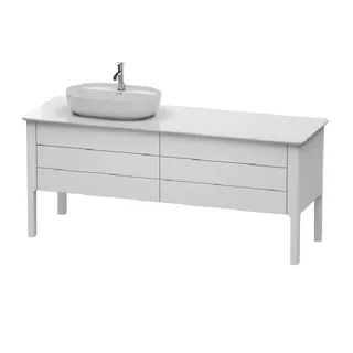 Тумба под раковину, Duravit, Luv, шгв 1733*570*743, раковина-необходимо заказать, цвет-белый шелковисто-матовый