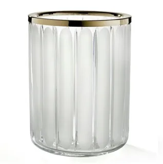 Урна, 3SC, Montblanc Crystal, без крышки, шгв 200*200*280, цвет-хрусталь прозрачный/Polished Brass