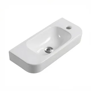 Раковина, Splendy, Memory, шгв 500*215*110, отверстия для смесителя-1, цвет-белый — иконка
