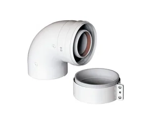 Коаксиальный отвод, Baxi, 90° для всех котлов кроме ECO Classic / ECO Nova, диам. 60/100 мм
