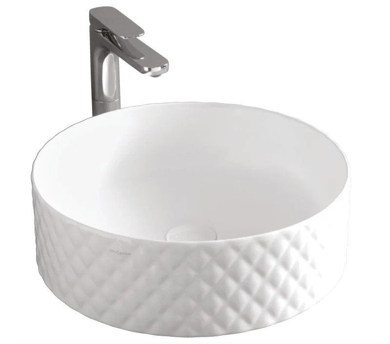 Раковина, Artceram, Rombo, шгв 440*440*145, отверстия для смесителя-отсутствуют, цвет-Glossy White (Товар заказной, возврату не подлежит)