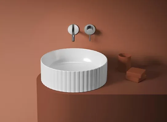 Раковина, Artceram, Millerighe, шгв 440*440*145, отверстия для смесителя-отсутствуют, цвет-белый матовый (Товар заказной, возврату не подлежит)
