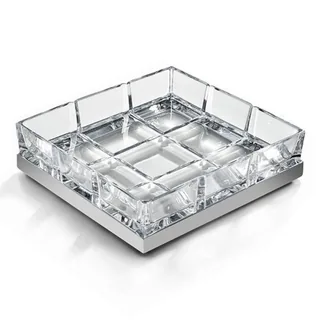 Мыльница, 3SC, Palace Crystal, шгв 120*110*30, цвет-прозрачный хрусталь/хром