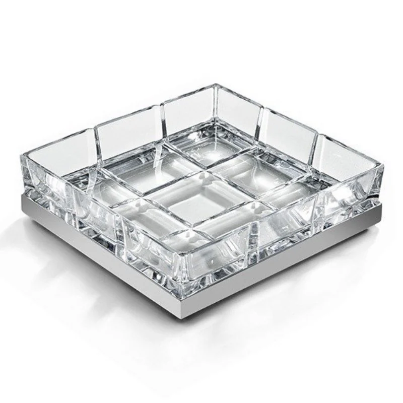 Мыльница, 3SC, Palace Crystal, шгв 120*110*30, цвет-прозрачный хрусталь/хром