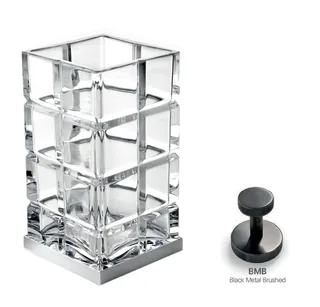 Стакан, 3SC, Palace Crystal, шгв 75*75*140, цвет-Black Metal Brushed PVD — иконка