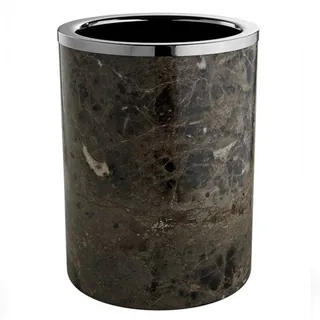 Урна, 3SC, Palace Emperador, без крышки, шгв 200*200*280, цвет-мрамор Emperador Dark/хром